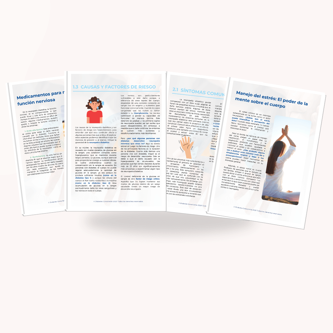 Controla la neuropatía diabética: guía paso a paso para mejorar tu calidad de vida - Diabetes consciente_manejando_ la _neuropatia_ diabetica_paginas